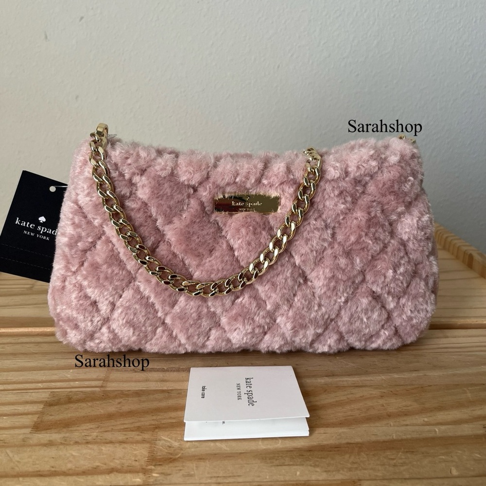 ♠️Kate Spade Carey Faux Fur Convertible Crossbody